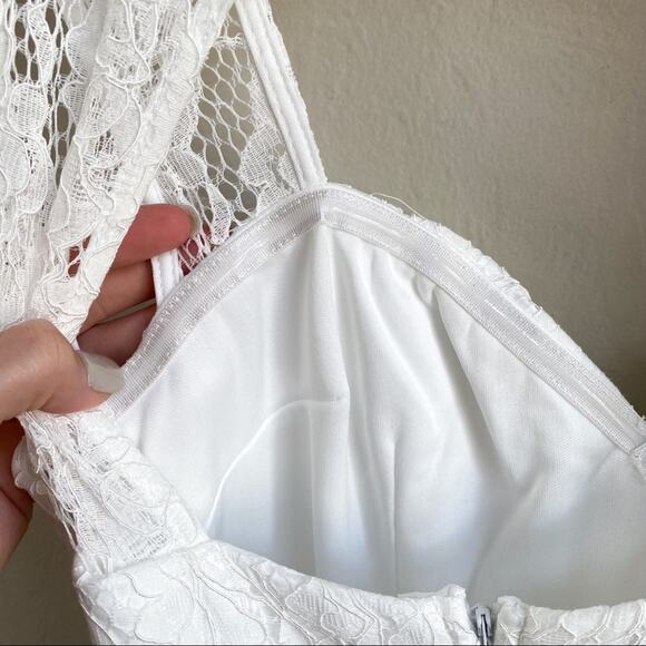 NWT Lulus Rosetta White Lace Maxi Dress‎ - Picture 9 of 10